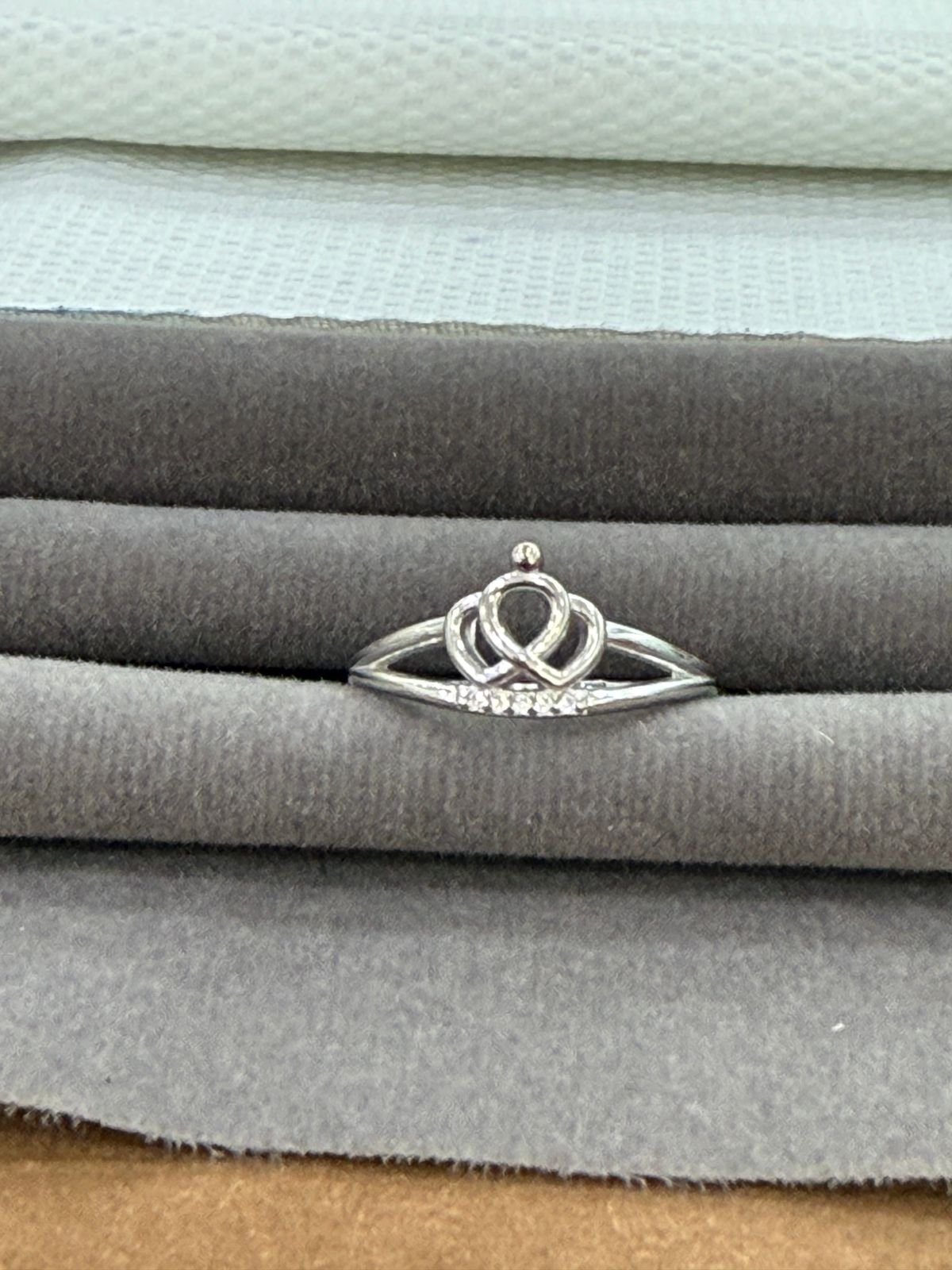 92.5 Silver Crown Ring